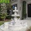 Escultura de Fonte de Pônei em Mármore Branco Personalizada para Villa, Comunidade, Piscina de Concha, Piscina de Formato Especial, Escultura em Pedra de Pônei