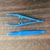 Pinzas Desechables de Plástico con Puntas Afiladas, Empaquetadas con Consumibles, Al Por Mayor, Azul Oscuro, Verde, Blanco, Transparente, Pinzas de Plástico de 13 cm