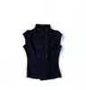 Moda de Verano Nuevo Estilo Moda Callejera para Mujer Harajuku Ins Chaleco de Cuello Alto Decorado con Botones Ropa Gótica Y2K
