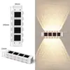 Luces solares de exterior para uso doméstico, iluminación impermeable para patio, luces de pared para decoración de jardín y villa, focos de lavado de pared