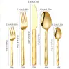 Juego de Cubiertos de Acero Inoxidable 410 Cuchillo con Forma de Diamante, Tenedor y Cuchara 5 Piezas Hotel Comida Occidental de Alto Valor Cuchillo para Bistec Cuchara y Tenedor de Postre