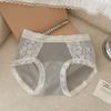 Piel de leche cómoda ultrafina flotante secado rápido primavera y verano encaje 7A antibacteriano cintura cadera seda de hielo ropa interior para damas entrepierna extendida