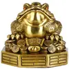 Bronce al por mayor Latón Rey Sapo Bagua Sapo Dorado Dinero Sapo Dorado Cuenco del Tesoro Adornos de Cigarra Dorada