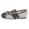 Zapatos de tacón alto de boca poco profunda con lazo estilo retro y doble hebilla para mujer, Nuevos zapatos Mary Jane estilo de noche Verano 2026
