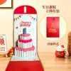 Nuevo Estilo Sobres Rojos 3D de Cumpleaños con Música y Luces, Regalo de Cumpleaños Creativo y Personalizado para Esposa, Novia, Hijos y Niños