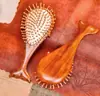 Peine Masajeador Peine Masajeador con Airbag Peine para Meridianos de la Cabeza Peine para el Cabello Peine de Madera Peine Pequeño con Cojín de Aire de Alta Elasticidad
