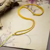 Corrente de Clavícula Ajustável de Fio de Ouro Tecido Artesanal de Alta Qualidade Cordão Pingente de Jade Corda Preta Atacado Ajustável