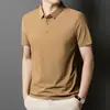 Venda Direta do Fabricante BJ Verão Novo Camiseta Sem Costura de Seda Gelada Masculina POLO