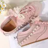 Hebilla de Zapato de Perla con Lazo de Princesa Decoración Versátil para Zapatos Flor de Zapato Hebilla de Cordón de Encaje Accesorios para Zapatos Cadena para Mujer