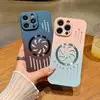 Funda de teléfono degradada sin bordes apta para iPhone 17 Pro Max con orificios de enfriamiento, Funda protectora anticaídas para pareja Apple 16