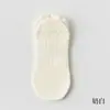 Meias de ioga 90% algodão puro, antiderrapantes, de silicone, para ginástica em ambientes fechados, pilates, meias curtas femininas, meias esportivas de malha sem osso