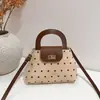 Bolso Nuevo Estilo Otoño Temprano para Mujer Diseño de Moda Sentido Coreano Bolso de Mano de Lunares Casual Versátil Bolso Cruzado de Hombro de Comercio Exterior