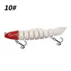 Isca Artificial Luya Multi-Seções Peixe 12cm 19g Barata Artificial de Múltiplas Seções Impressão 3D Isca Falsa de Nove Seções Atacado
