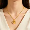 Colgante de Calabaza Espiga de Trigo, Oro Arena Estilo Antiguo con Diamantes, Giratorio, Collar Chapado en Oro Cobre, Disponible en Estilo Vintage Exquisito para Mujer
