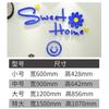 Adesivos de layout de quarto Alfabeto inglês Adesivos de parede Bonito Smiley Sofá Sala de estar Sala de estar Quarto Fundo Decoração de parede