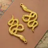 Accesorios DIY 53*26MM aleación accesorios de serpiente colgante collar hip-hop para hombre estilo punk cadena de suéter personalizada colgante