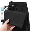 Calça Casual Masculina Fabricante Direto Calça de Seda Gelada Fina de Verão Calça Longa Solta Estilo Coreano Esportiva Tendência Secagem Rápida Calça Jogger