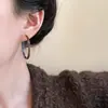 Pendientes de Aro Grandes de Acetato Color Ámbar para Mujer, Pendientes de Alta Gama de Moda, Accesorios de Oreja Coloridos Únicos Estilo Hong Kong para Verano