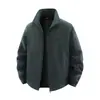 Chaqueta de Forro Polar Jeep spirit para Hombre Gruesa Sherpa Cálida Superior Cárdigan para Exteriores Chaqueta de Forro Polar