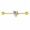 Pendientes Diabólicos Transfronterizos Europeos y Americanos Pendientes con Forma de Corazón Pendientes de Zirconio Joyería para Piercings Corporales de Acero Inoxidable Corazón