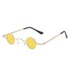 Gafas de Sol Metálicas de Marco Redondo Pequeño Mini del Mismo Estilo Douyin, Gafas de Sol de Moda Versátiles, Gafas de Sol Divertidas para Hombres y Mujeres