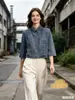 Moda femenina transfronteriza ZA, nueva colección otoño 2026, estilo europeo y americano, blazer de mezclilla corto casual de moda para mujer