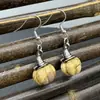 Pendientes de Calabaza de Ágata Retro para Halloween Pendientes Creativos de Cristal Natural con Forma de Calabaza y Sombrero de Bruja Joyería al por Mayor