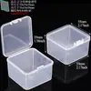 Ventas Directas de Fábrica Piezas Transparentes de PP Caja de Plástico Rectangular Cuadrada Caja con Tapa abatible Producto Caja de Almacenamiento de Empaque Universal