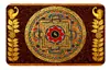 Cultura Étnica de Xizang Thangka Mantra de Seis Palavras Retangular Adesivo de Vidro de Cristal Ímã de Geladeira Magnético Macio Item de Decoração para Casa