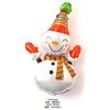 Globo de película de aluminio de dibujos animados para decoración navideña, tienda de centros comerciales, suministros de decoración para fiestas navideñas, globo de Papá Noel