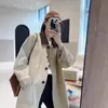 Novo trench coat de alta qualidade 2026, estilo coreano, comprimento médio, casual, corte solto, cor cáqui, adequado para primavera e outono, versátil