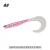 Isca Luya 12cm7g isca macia de cauda enrolada tipo peixe abdômen aberto isca grande de cauda enrolada isca falsa de simulação atacado