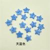 Botão estrela de cinco pontas com dois olhos cor de estrela botão de cor adesivo de desenho animado para jardim de infância botão para costura manual DIY