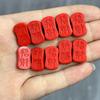 Cinabrio Lucky Nafu - Accesorios de bricolaje de bajo contenido, collar de cuerda tejida a mano, cuentas de Buda Wen Play, accesorios, cuentas espaciadoras