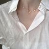 2022 flash Diamante pequeña luna estrellas generoso temperamento estético collar cadena clavícula
