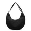 Bolsa Transversal de Tecido de Nylon Super Popular para Comércio Exterior para Mulheres 2025 Nova Versátil Casual Simples Bolsa Dumpling Leve Bolsa para Deslocamento
