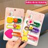 Hairpin Headwear Infantil Flor Quebrado Hairpin Frente da Menina Franja Hairpin Little Girl's Hairpin Bonito Duckbill Hairpin Acessórios para o Cabelo