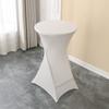 Funda Elástica para Mesa de Alta Gama de Cuatro Patas Boda Hotel Mesa de Cóctel Falda Transfronteriza Redonda Cubierta Alta para Mesa de Bar Hecho a Medida