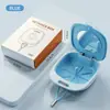 Caja de almacenamiento portátil Dopamine para aparatos dentales con espejo, aparatos invisibles, dentaduras postizas, caja de almacenamiento para alineadores de ortodoncia
