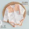 Macacão de bebê para primavera e outono, Classe A, macacão triângulo unissex para bebê, macacão infantil sem costura adequado para uso ao ar livre, roupas infantis