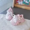 Nuevos zapatos de correr transpirables, zapatillas deportivas para niños, zapatos para niñas y niños, colección primavera/otoño 2026, zapatos casuales de cuero