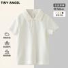 Polo de Uniforme Escolar Infantil Russo Ozon de Manga Curta para o Verão Médio e Grande Infantil com Lapela Camiseta de Uniforme de Classe Camisa com Gola
