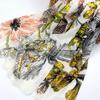 Estampado en Caliente Flor Rey Exportación Transfronteriza Bufanda Larga Francesa Tacto de Satén Súper Suave Bufanda de Gasa Primavera y Verano Toalla Protectora Solar para Viajes y Fotos
