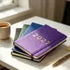 Agenda en inglés transfronteriza nueva 2027, cuaderno de trabajo diario, rastreador de autodisciplina y eficiencia, planificador de alta calidad