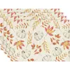Amazon Halloween Acción de Gracias Manteles Individuales Calabaza Hoja de Arce Manteles Individuales Pavo Otoño Decoración de Mesa Manteles Individuales Resistentes al Calor