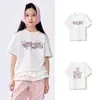 Balabala Roupas Infantis Camiseta Infantil de Manga Curta Meninas Nova Roupa de Verão 2025 Crianças Maiores Tops Doces Estampados de Secagem Rápida