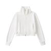 Y1952-24 inverno novo estilo europeu e americano gola alta zíper duplo manga longa simples casual casaco curto suéter