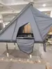 Tienda de Techo Triangular de Aleación de Aluminio Color Caqui con Cuadros de Poliéster Apertura Rápida Tienda de Techo Duro para Todoterreno