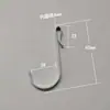 Ganchos de Acero Inoxidable para Puertas de Cocina y Baño, Ganchos para Gabinetes, Ganchos de Almacenamiento para Dormitorios, Estantes Colgantes Multifuncionales