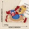 Adesivos Bordados para o Ano do Cavalo, Pônei Fofo Autoadesivo Auspicioso Caderno DIY Acessórios para Capa de Celular Adesivos de Patch para Roupas